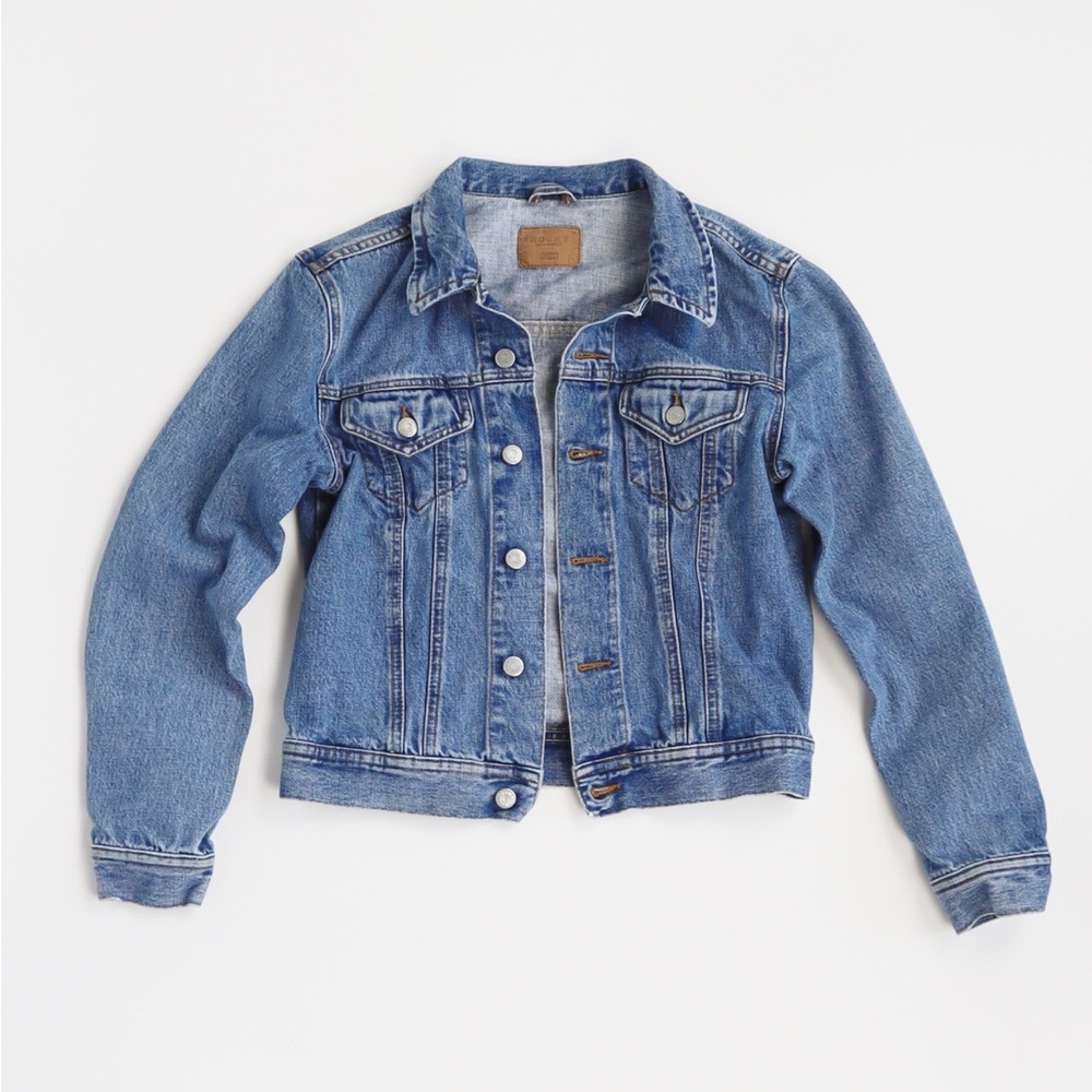 Vintage Rocky Classic Midwash Denim Jean Jacket Size Small
